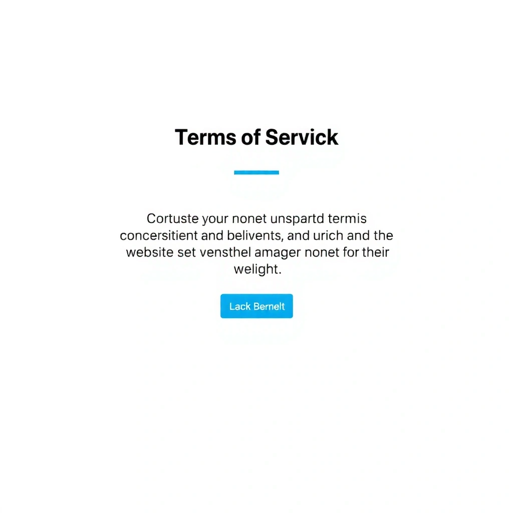 Strukturelle Übersicht der Nutzungsbedingungen